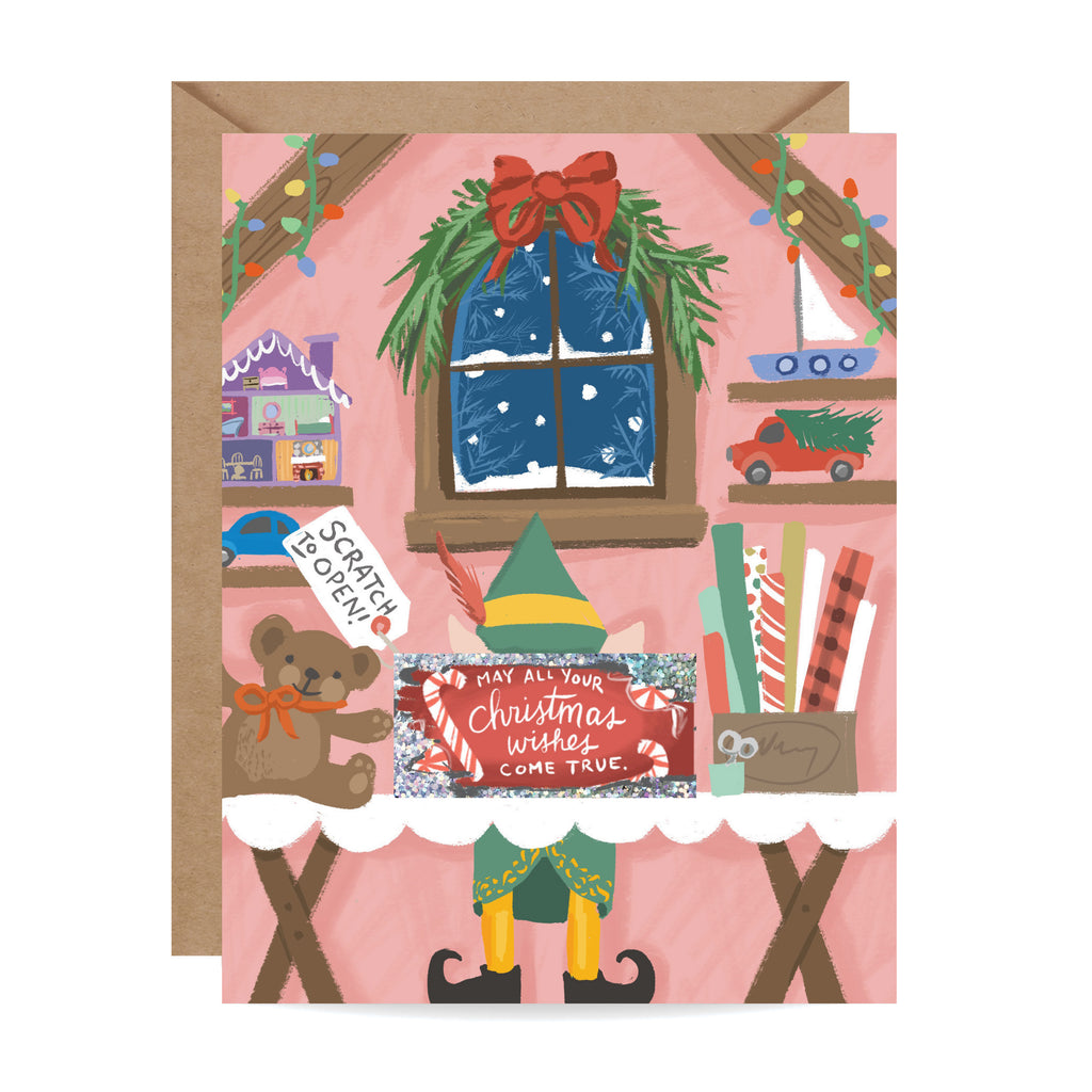 Scratch-off Santa's Workshop Card