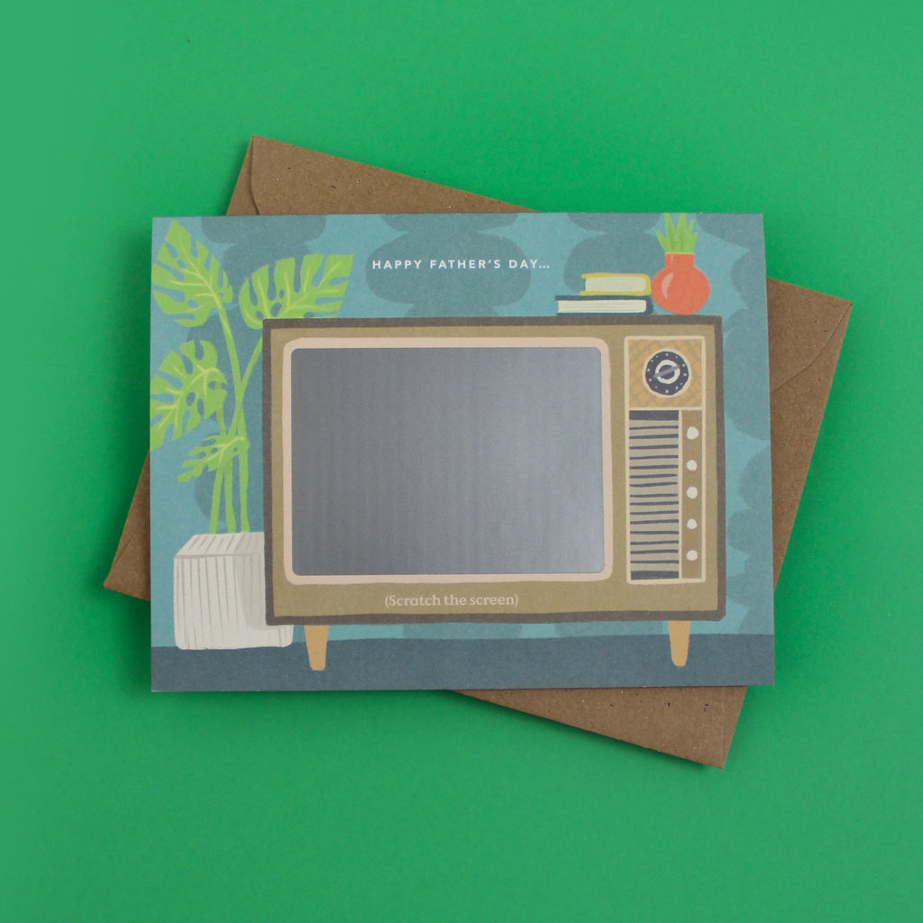 Classic TV Scratch-off Father's Day Card