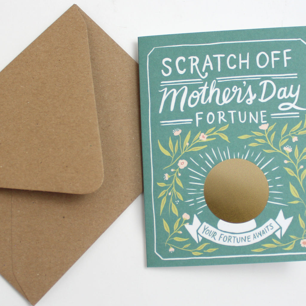 Mother's Day Fortune Scratch-off Card