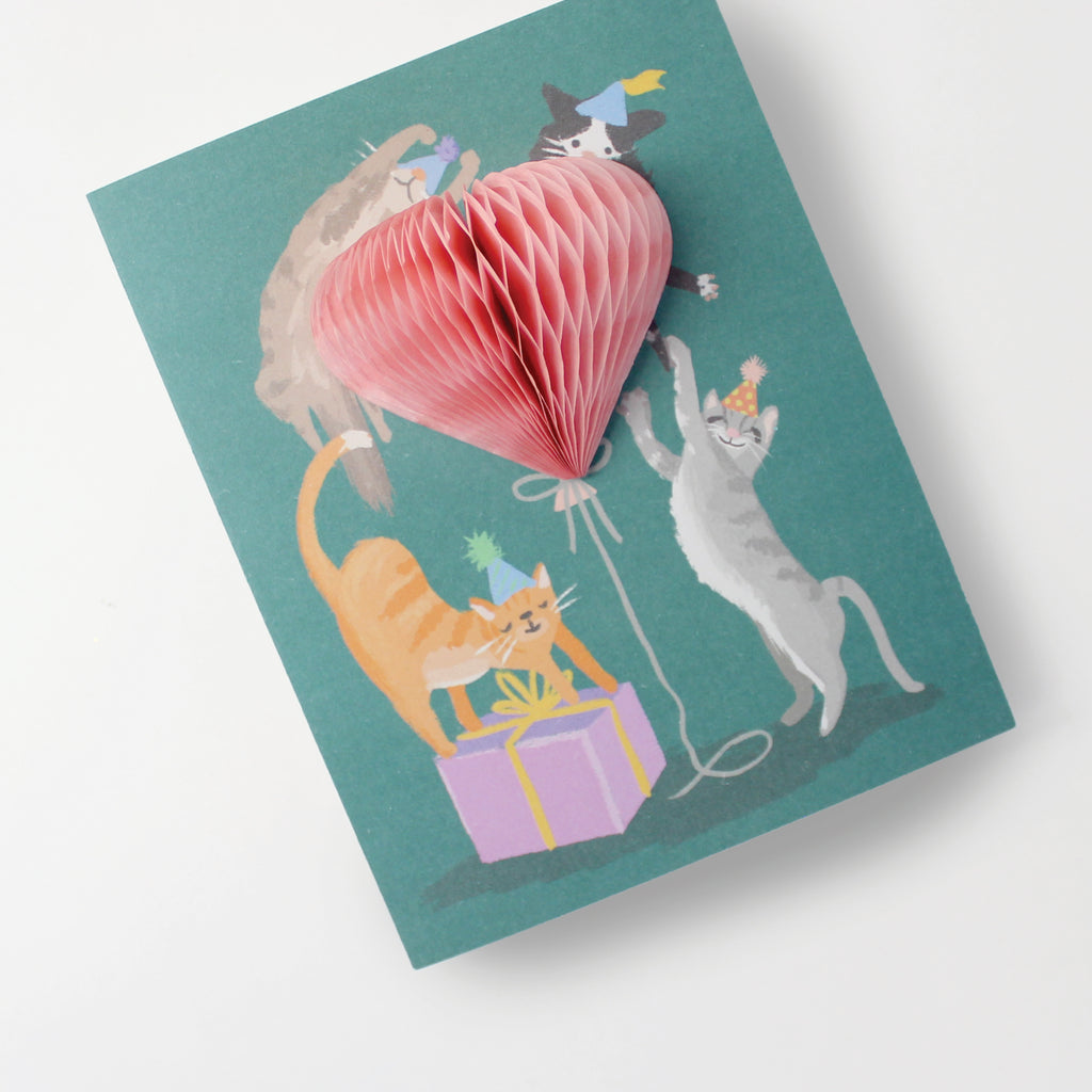 Party Kittens Pop-up Birthday Card