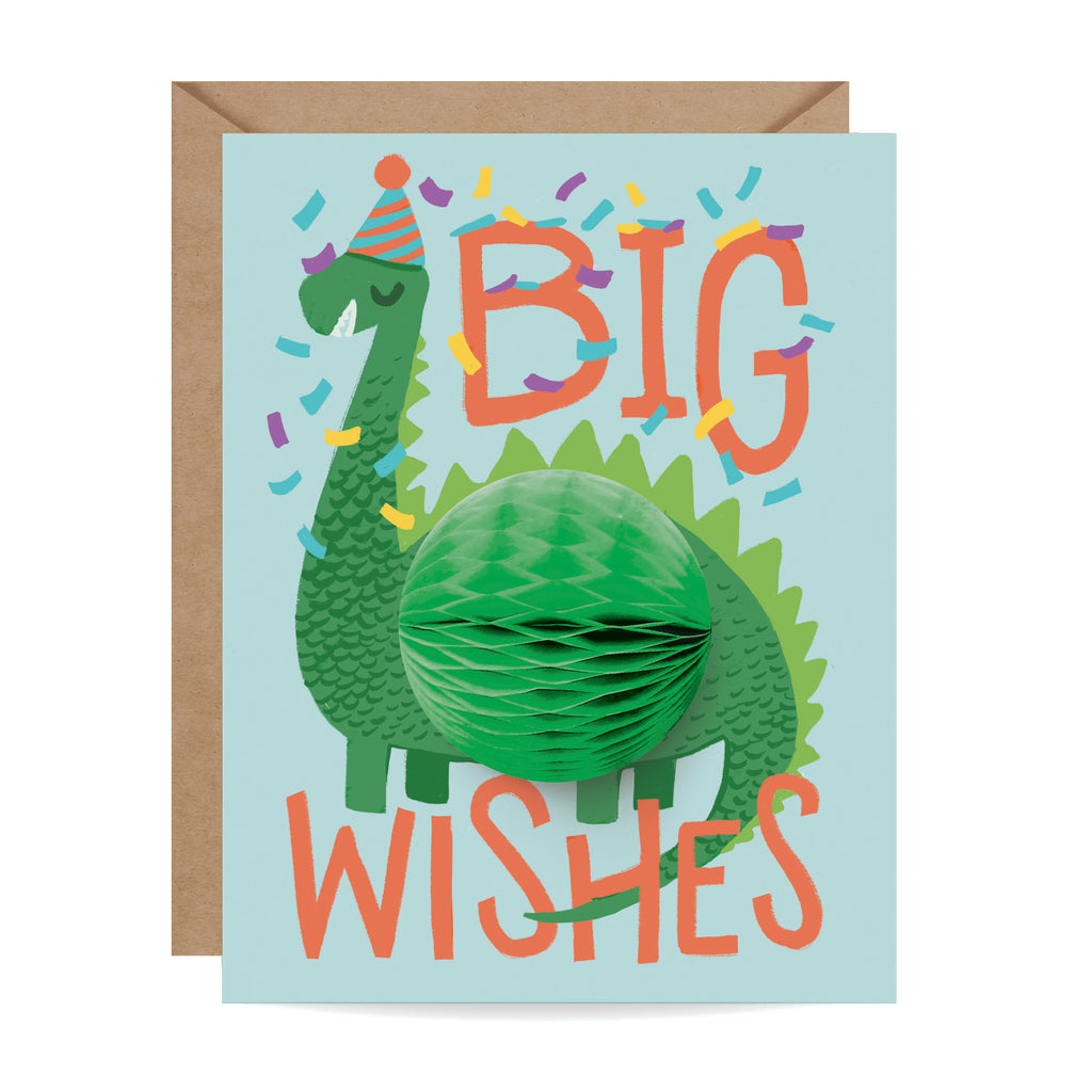 Dinosaur, Pop-up, Honeycomb, Birthday, Kids Birthday, Party, Animal Card, Congratulations, Celebrate, Confetti, party