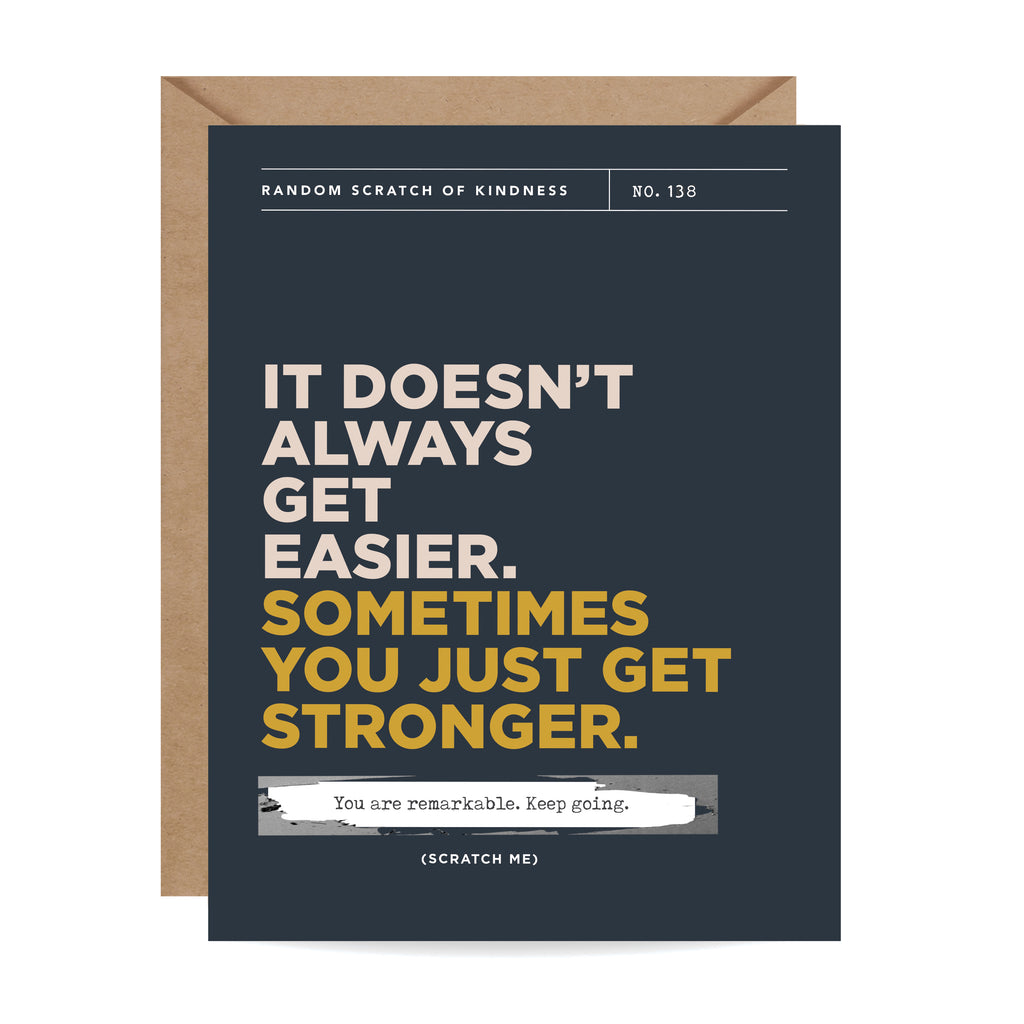 You Just Get Stronger Scratch-off Card