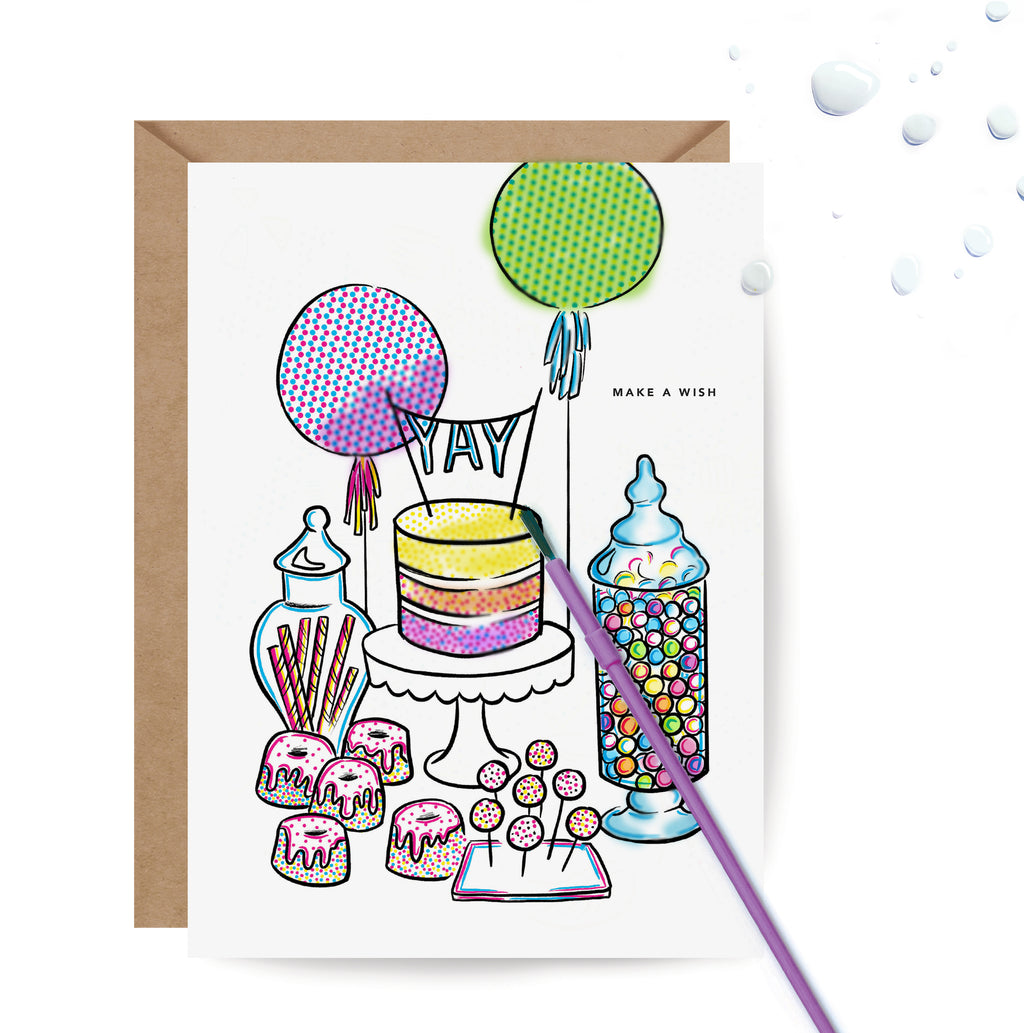 Sweet Table Paint With Water Card