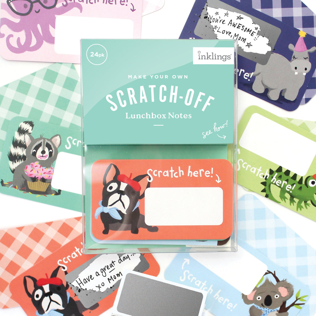 Scratch-off Lunchbox Notes - Animals