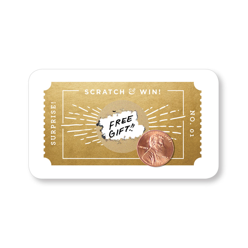 Customer Scratch Cards - Golden Ticket - Inklings Paperie