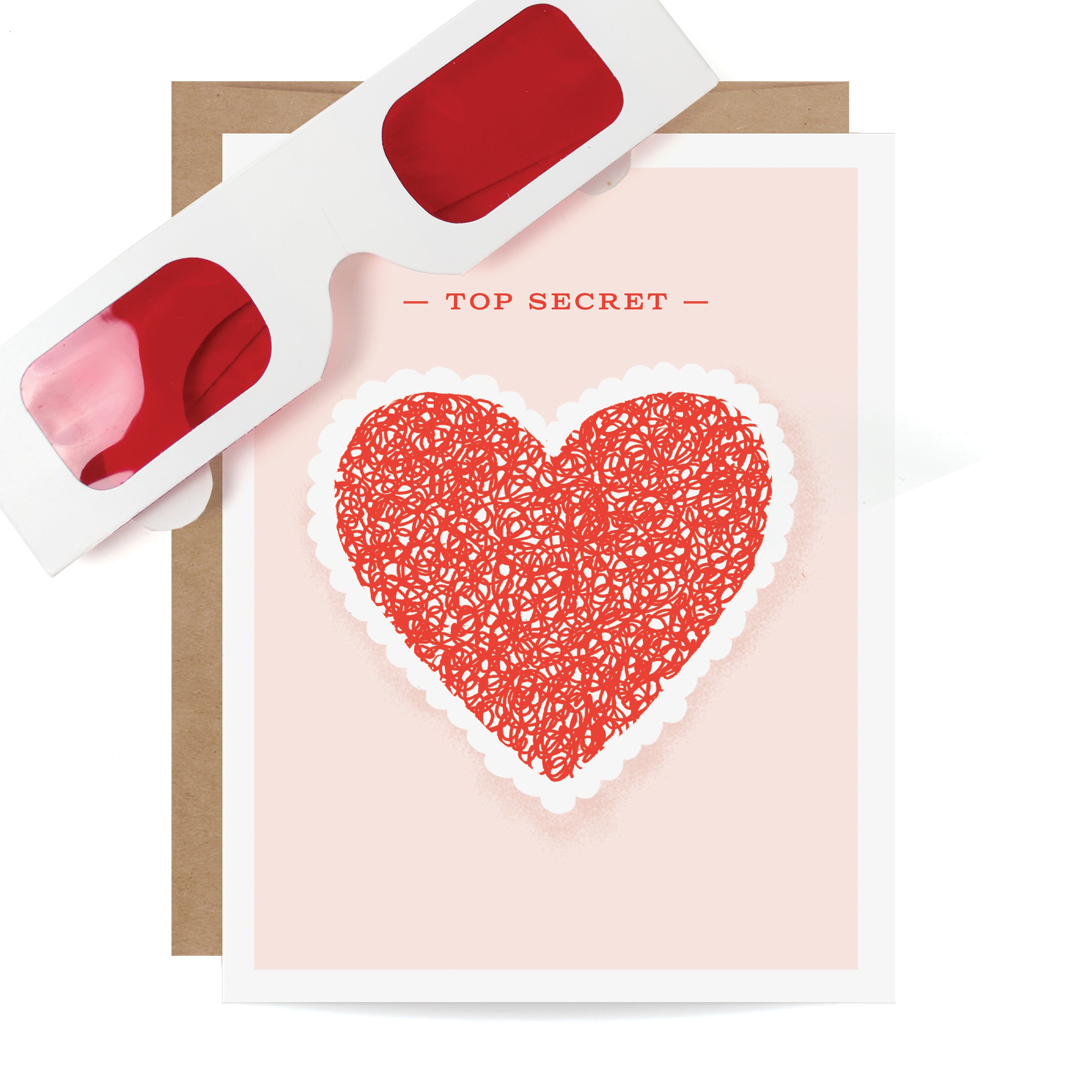 Decoder Card - Top Secret Heart – Inklings Paperie