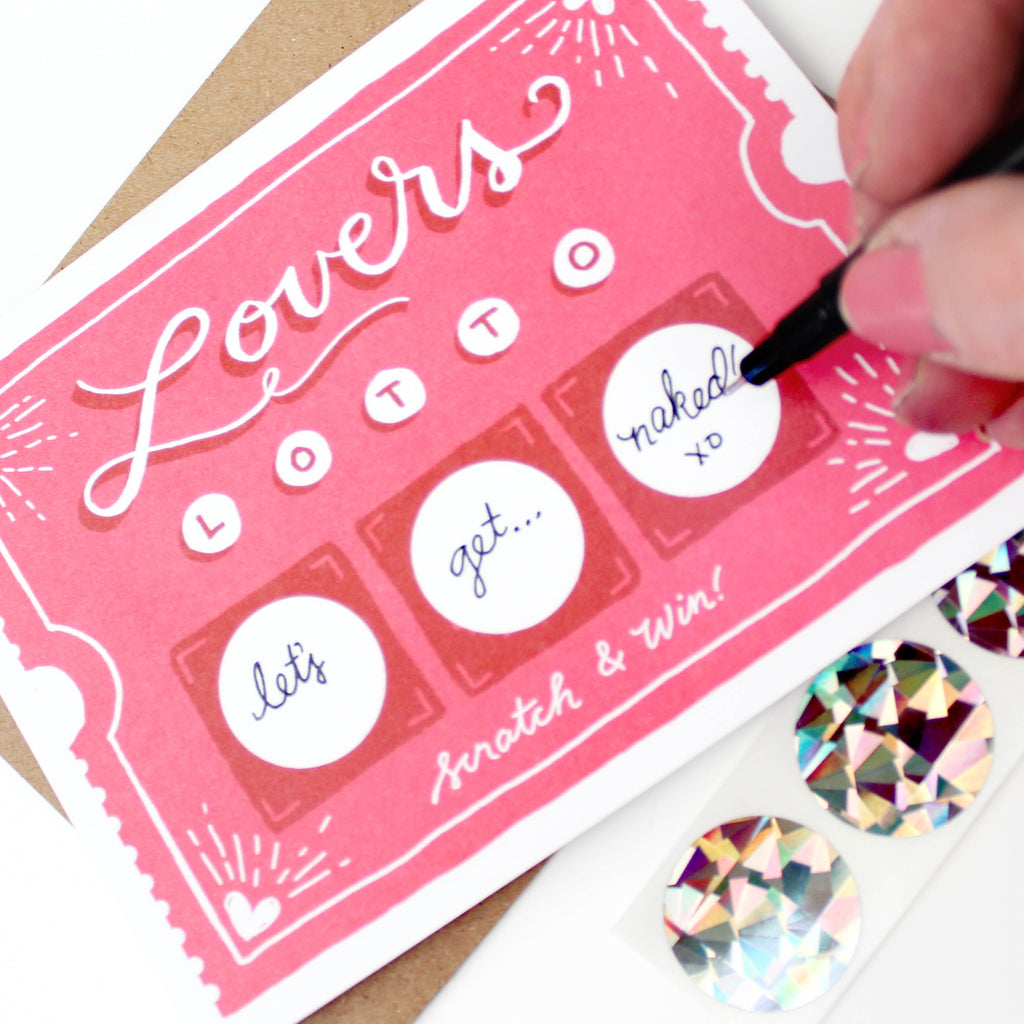 Lover's Lotto Scratch-off Card - Inklings Paperie