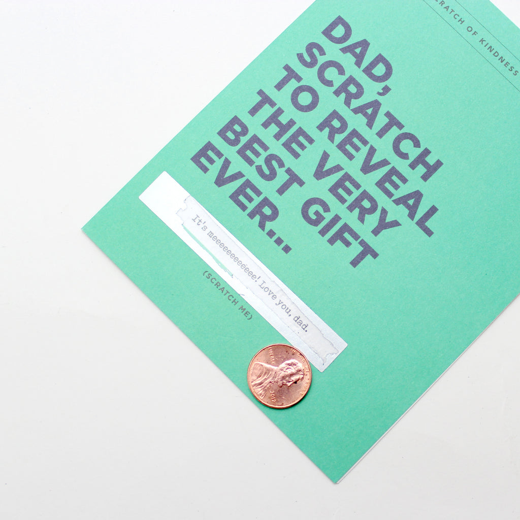 Father's Day, Dad card, Father gift, Scratch off