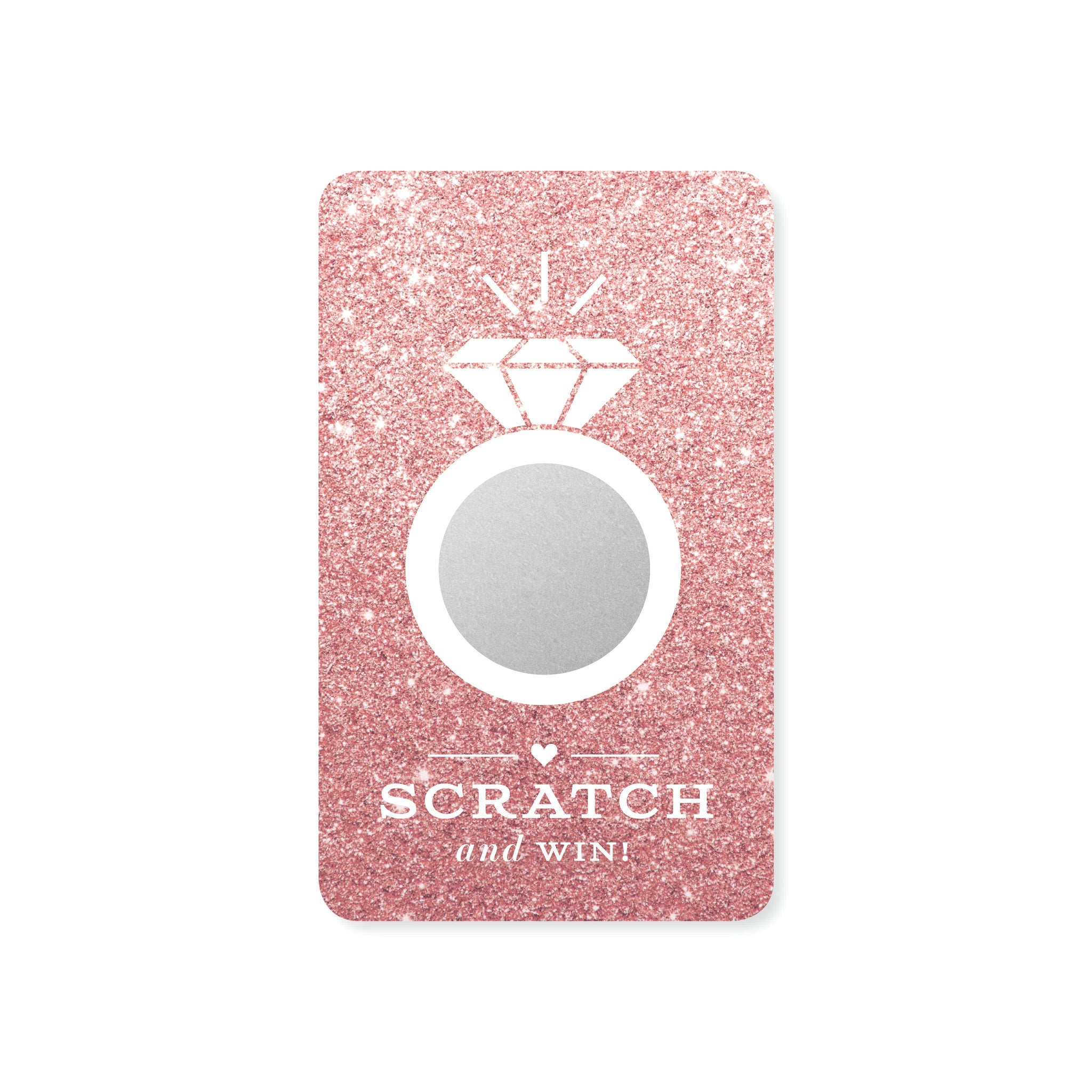 Bridal Scratch-off Game - Rose Gold Glitter – Inklings Paperie