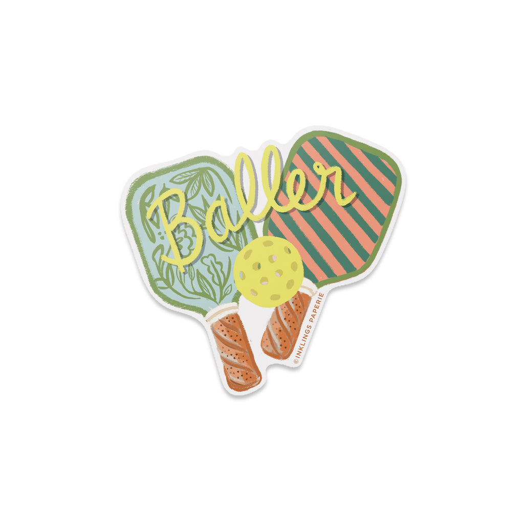 Vinyl Sticker - Baller Pickleball