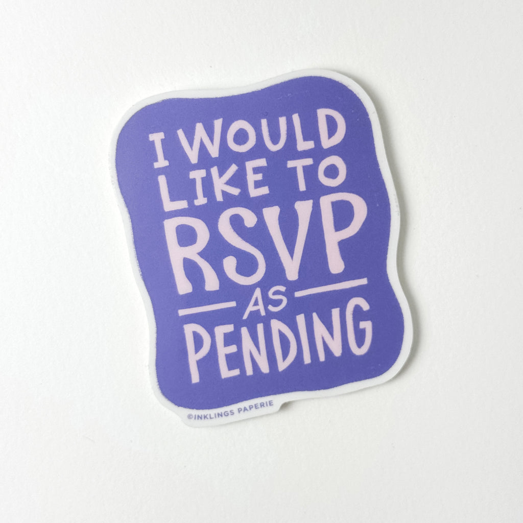 Vinyl Sticker - RSVP as Pending