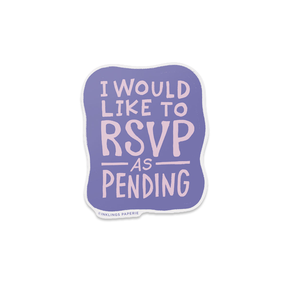 Vinyl Sticker - RSVP as Pending