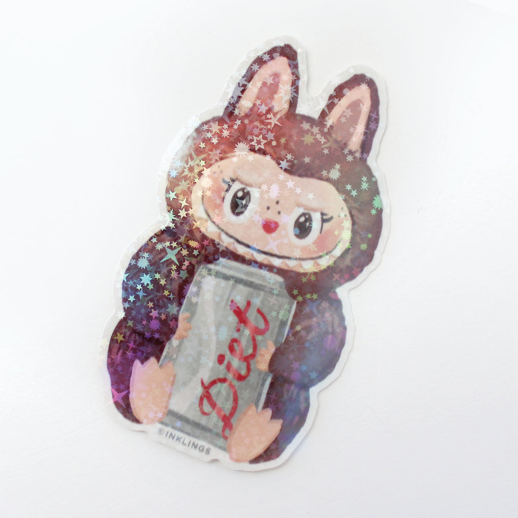 Holographic Vinyl Sticker - Creepy Monster