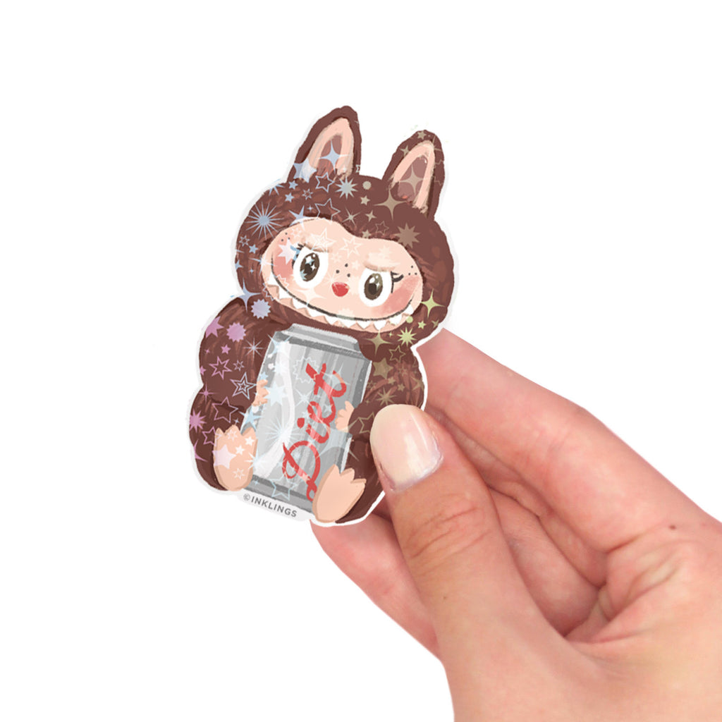 Holographic Vinyl Sticker - Creepy Monster