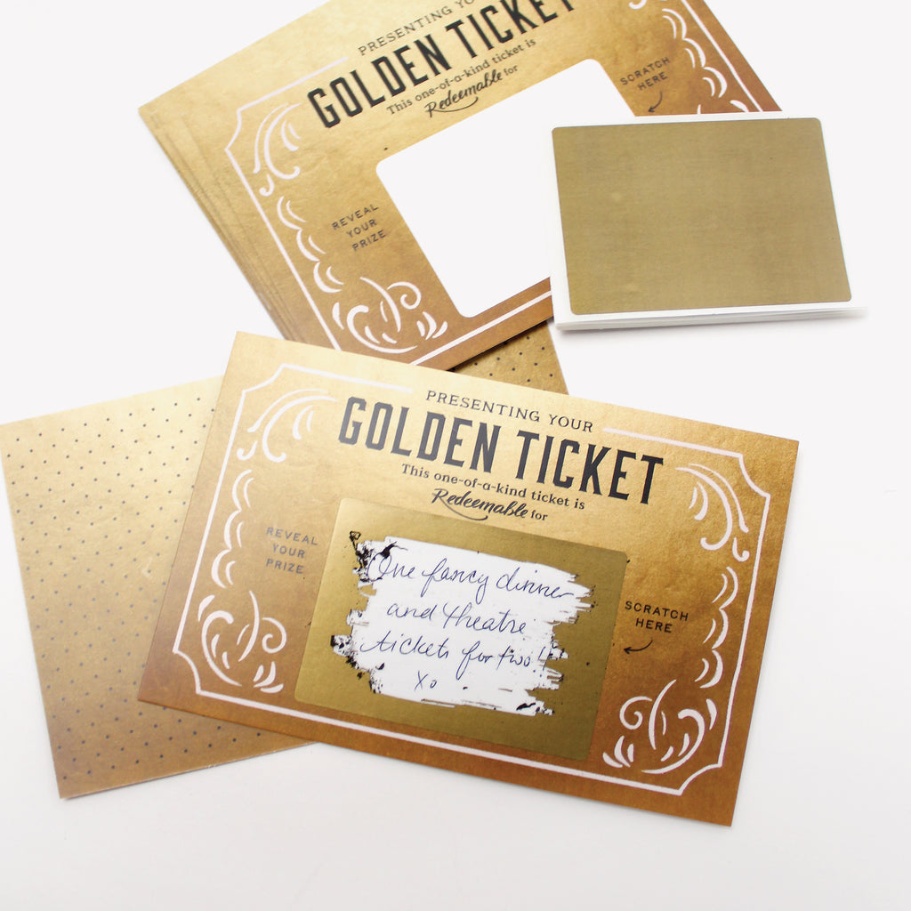Scratch-off Golden Tickets - Box of 12