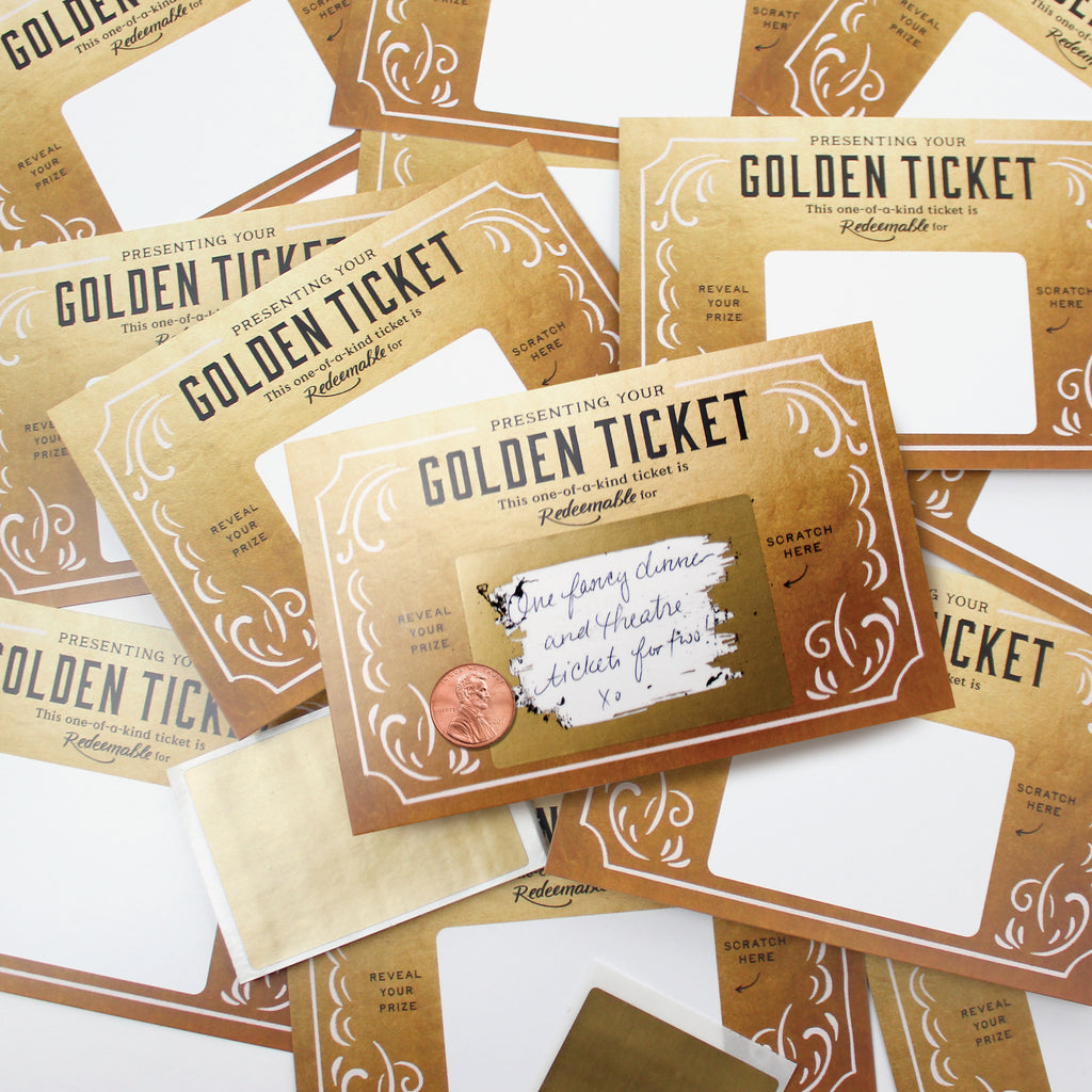 Scratch-off Golden Tickets - Box of 12