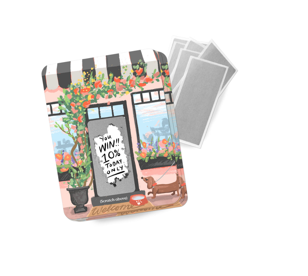 100 Customer Scratch Cards - Spring Shop Small