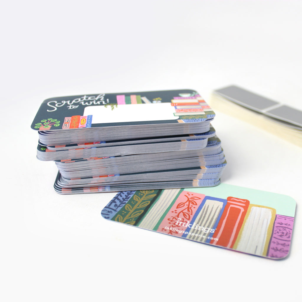 100 Customer Scratch Cards - Bookstore