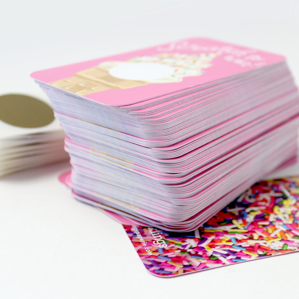 100 Customer Scratch Cards - Ice Cream