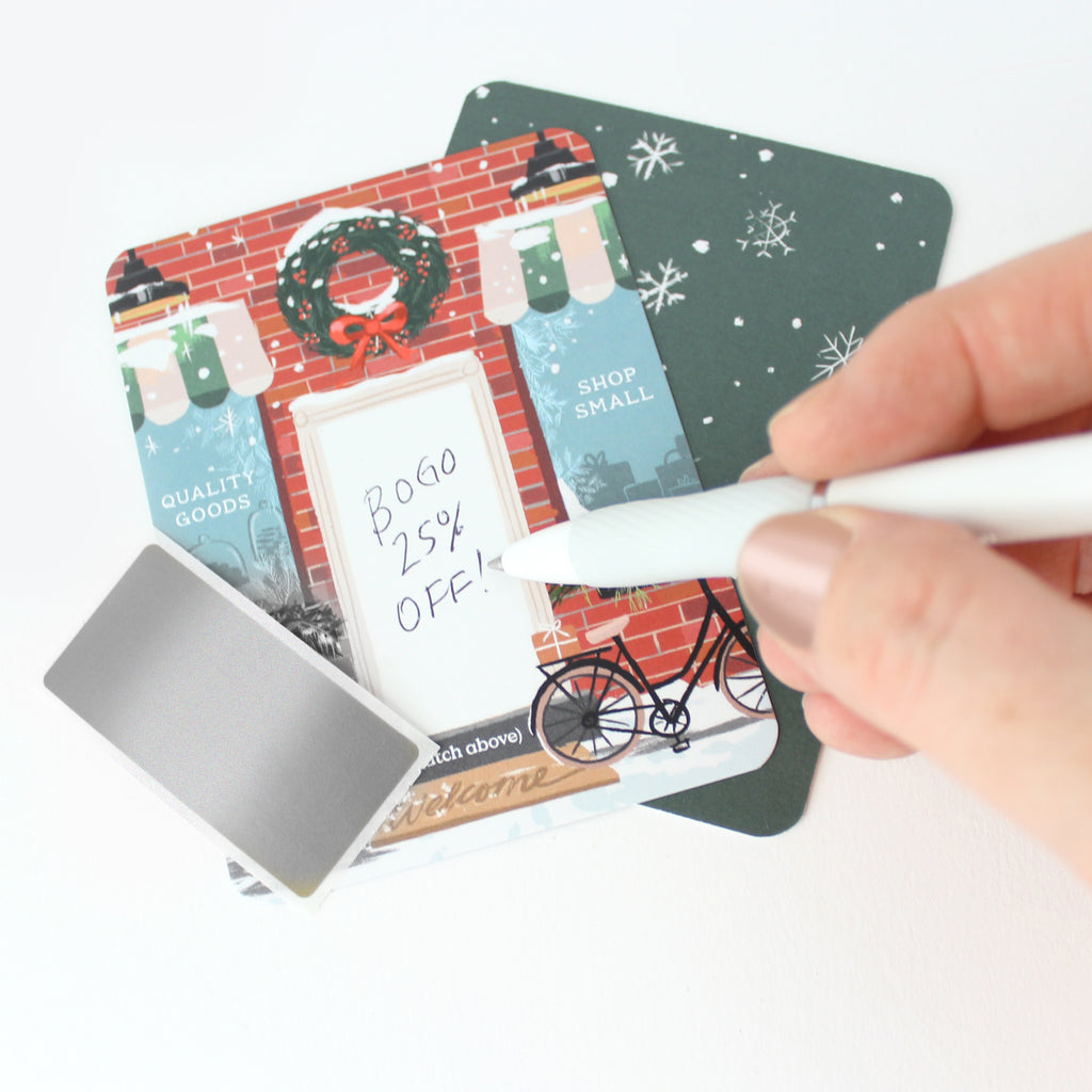 100 Customer Scratch Cards - Brick Winter Shop Small
