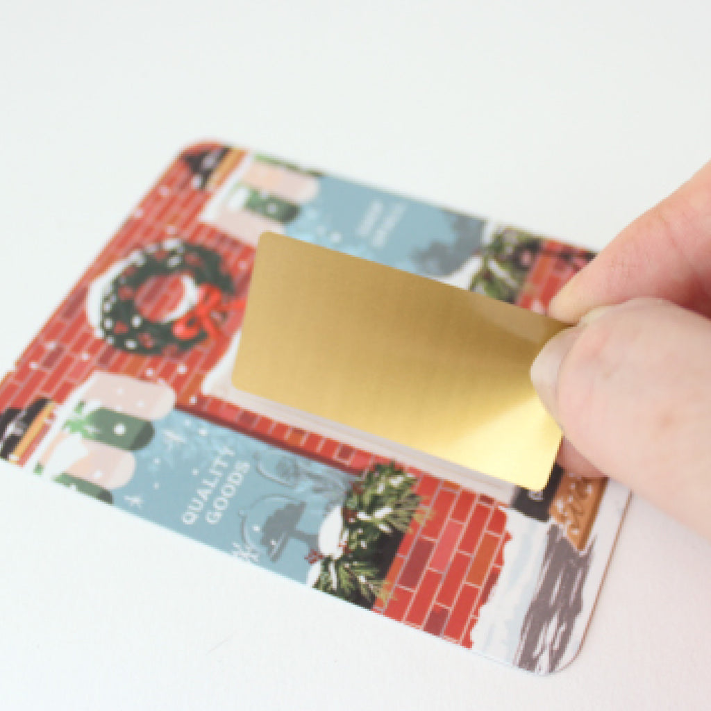 100 Customer Scratch Cards - Brick Winter Shop Small
