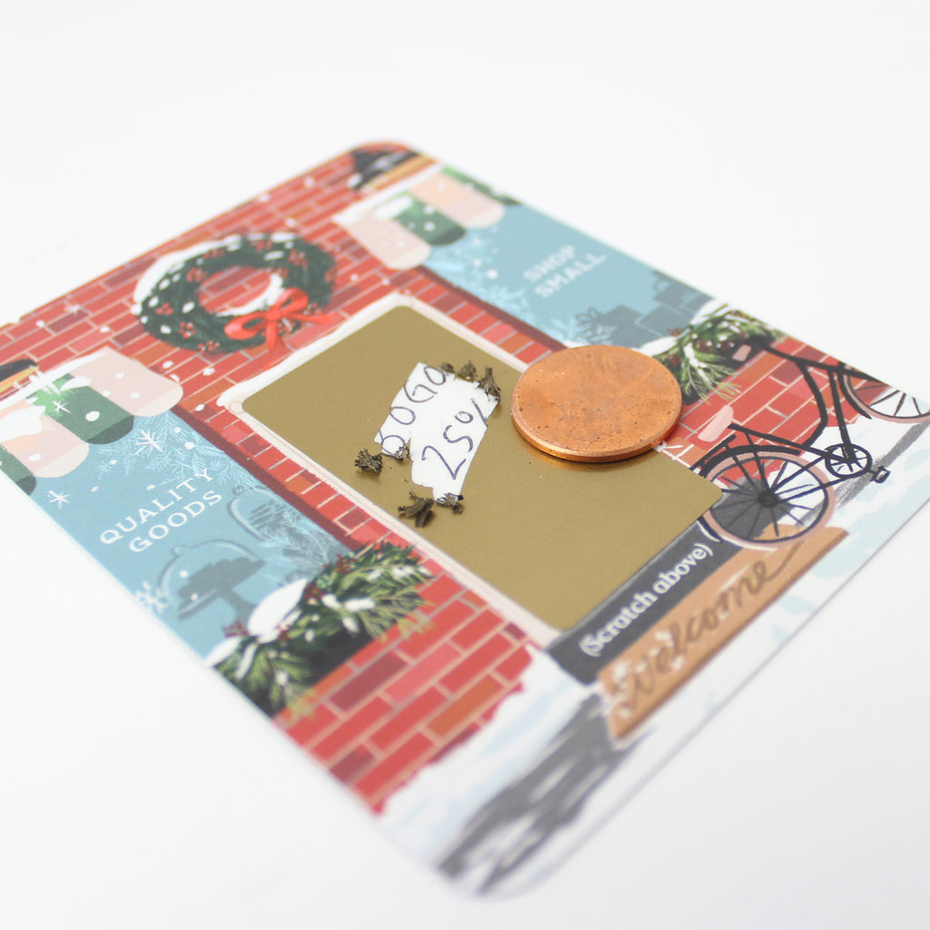 100 Customer Scratch Cards - Brick Winter Shop Small