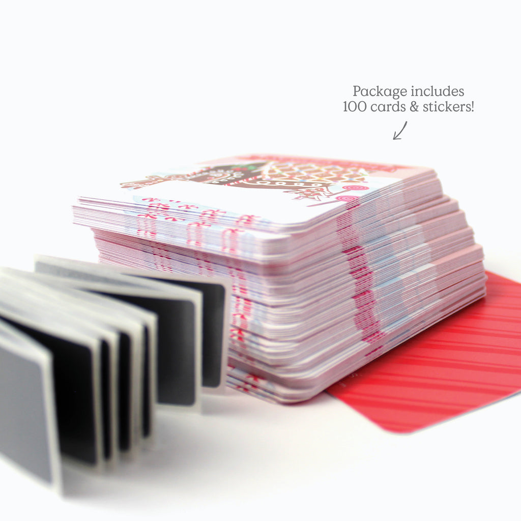 100 Customer Scratch Cards - Gingerbread House