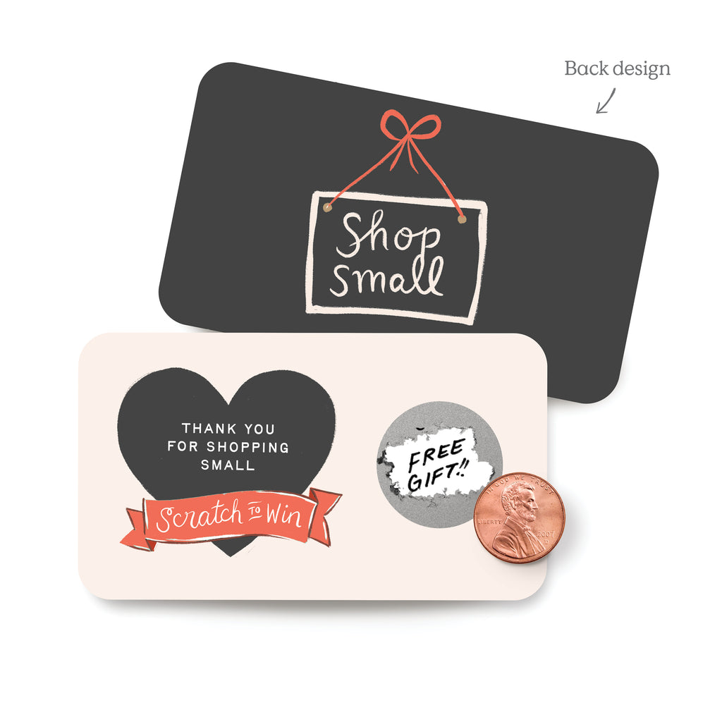 100 Customer Scratch Cards - Shop Small