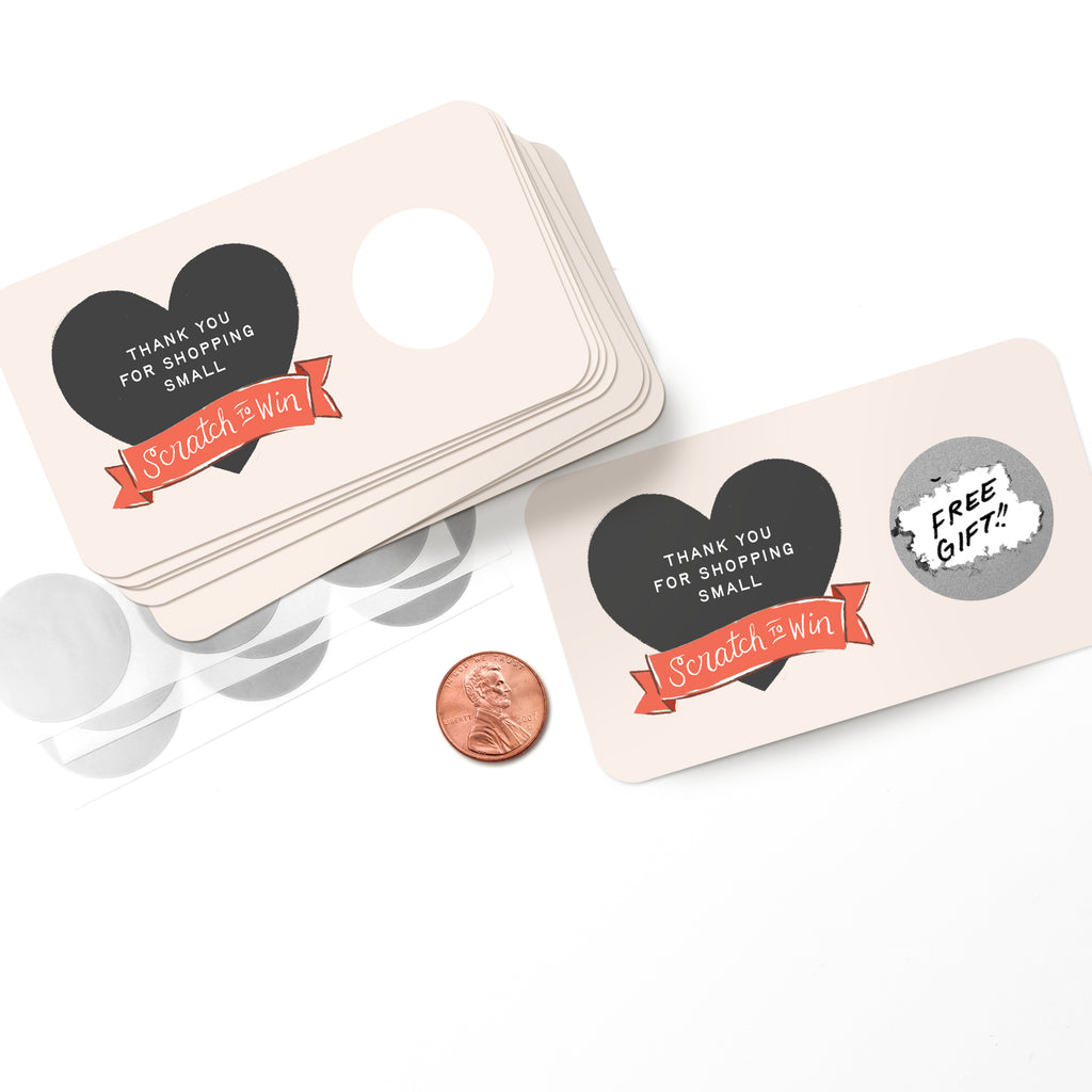 100 Customer Scratch Cards - Shop Small