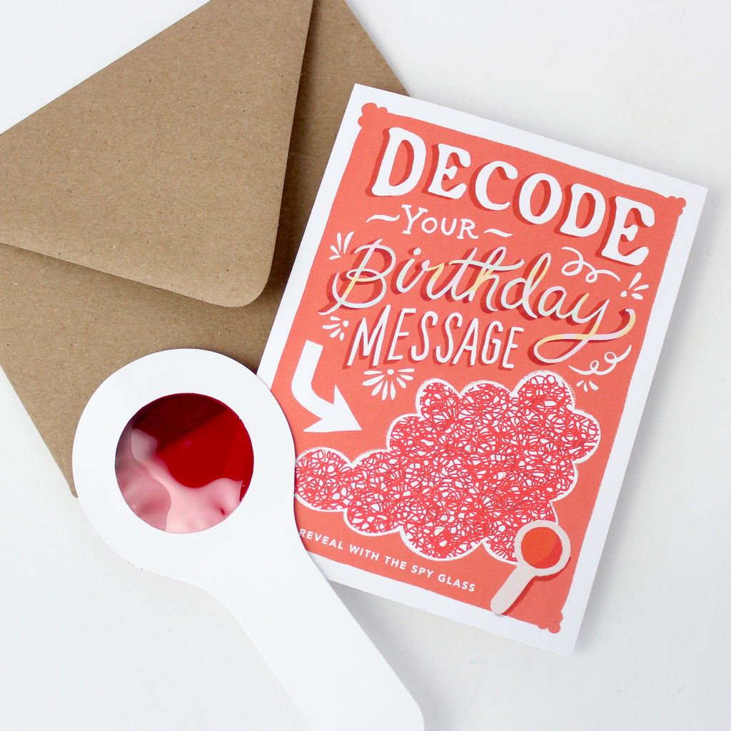 Decoder Card - Birthday Cloud