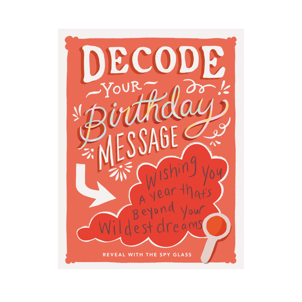 Decoder Card - Birthday Cloud