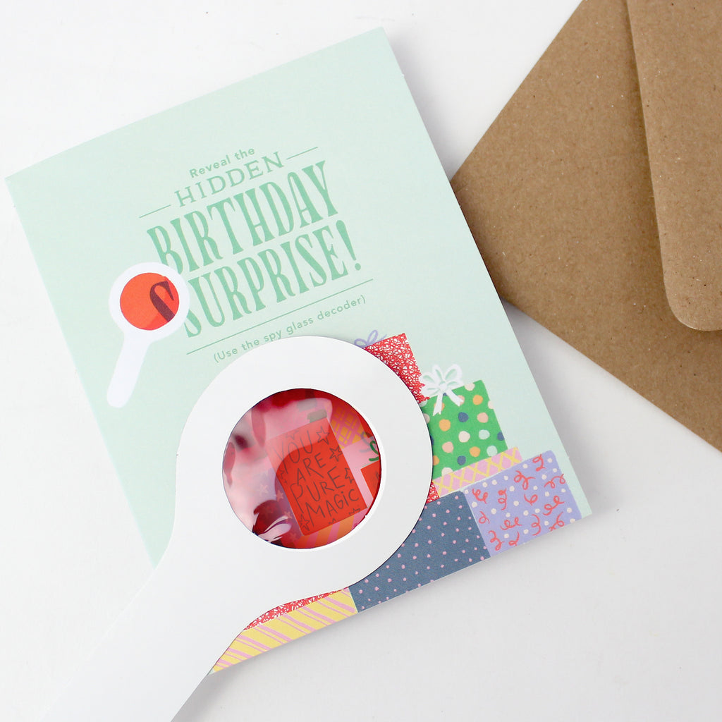 Decoder Card - Birthday Gift Stack