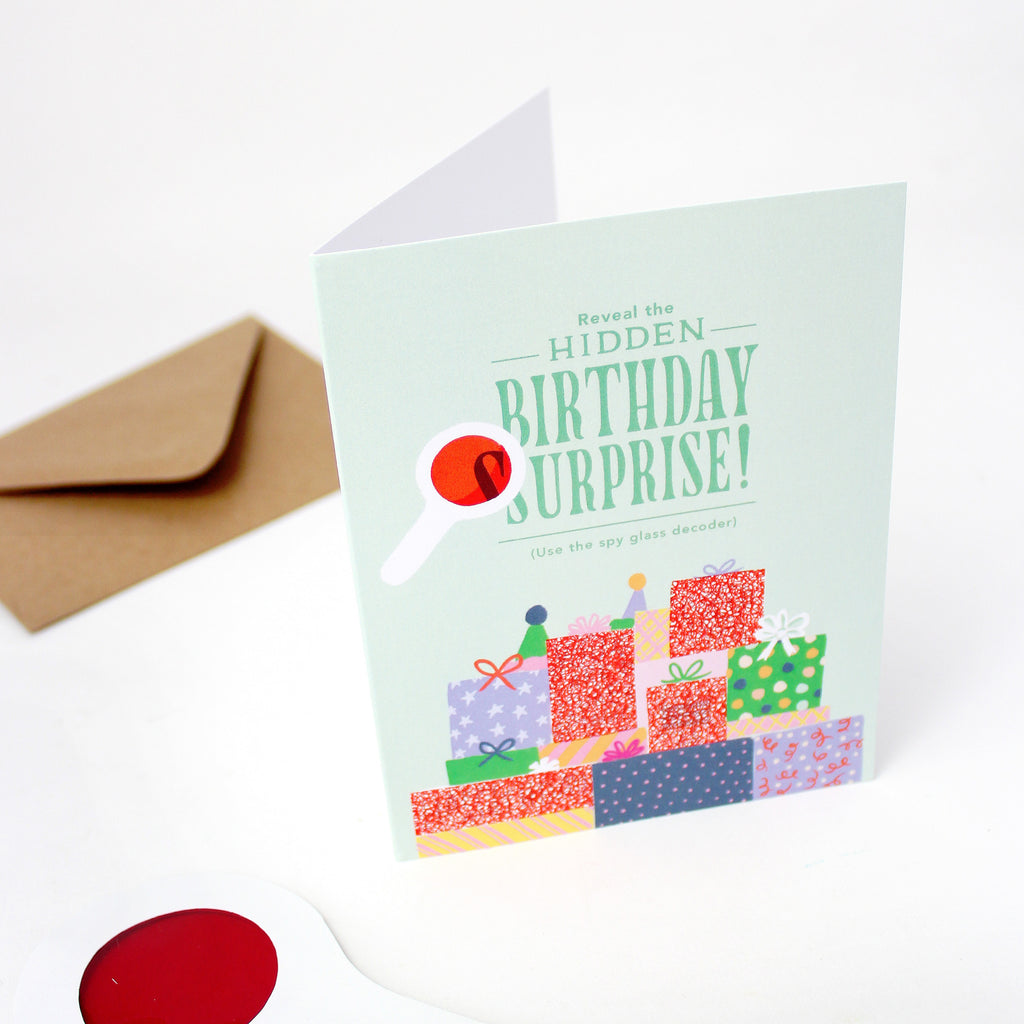 Decoder Card - Birthday Gift Stack