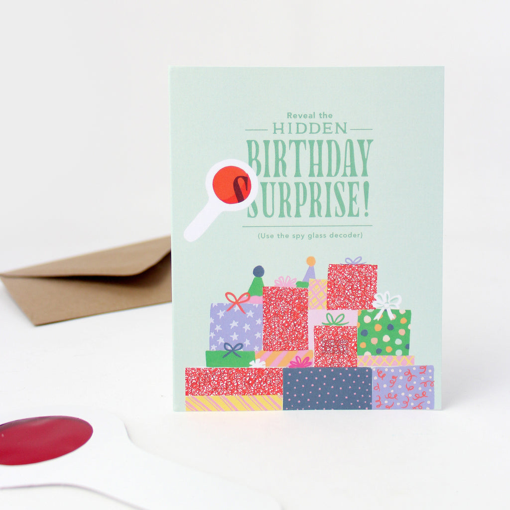 Decoder Card - Birthday Gift Stack