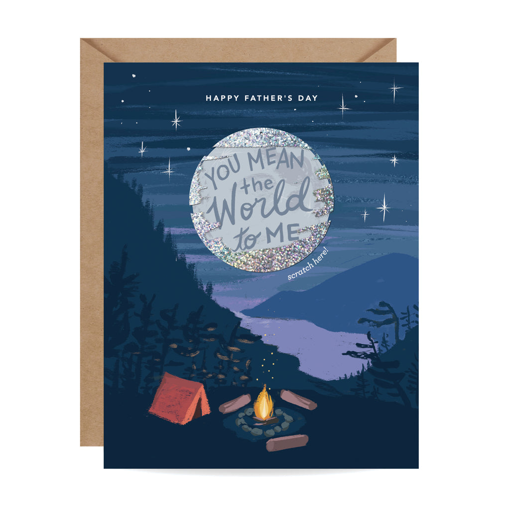 Campfire Scratch-off Father's Day Card