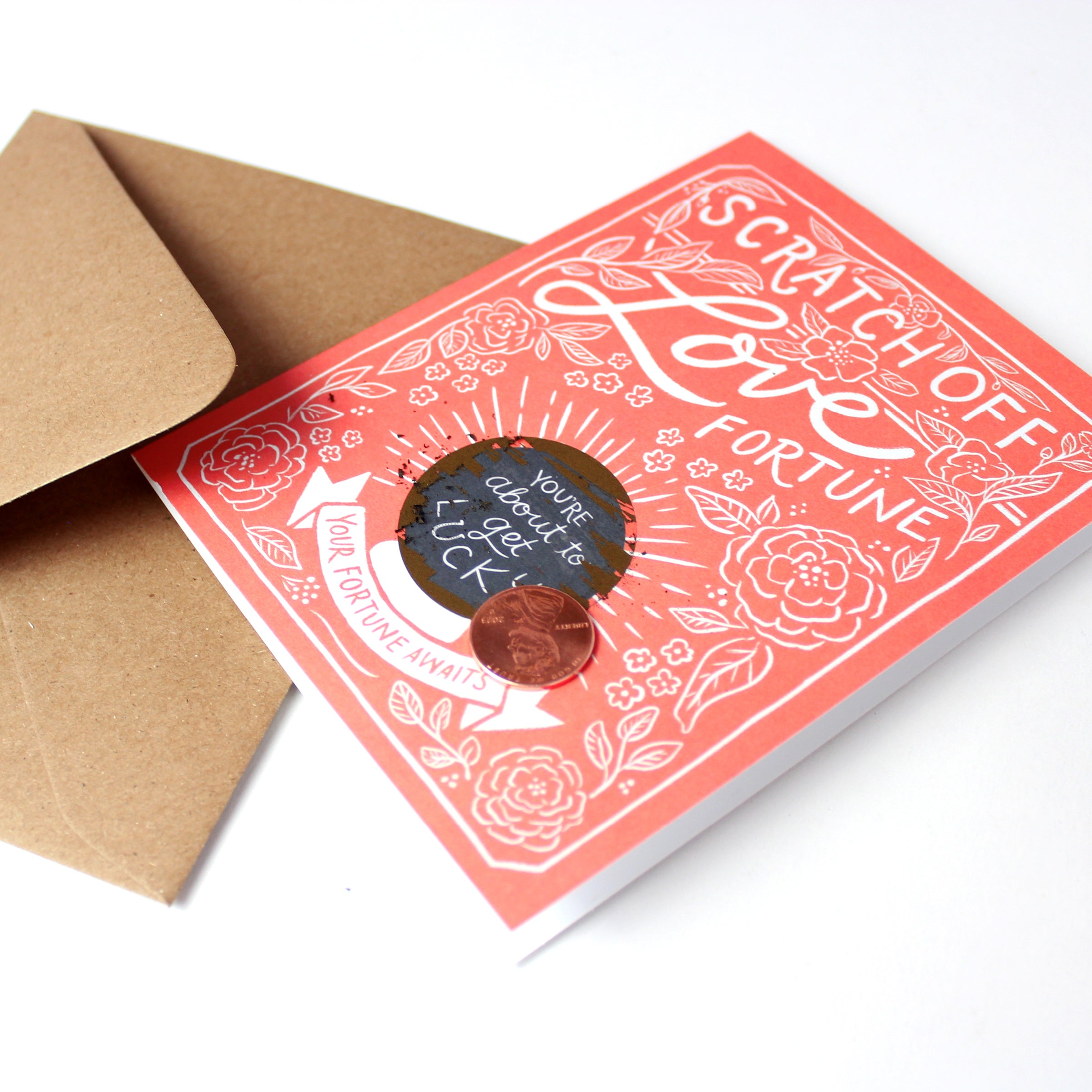 Scratch-off Fortune Card - Get Lucky – Inklings Paperie