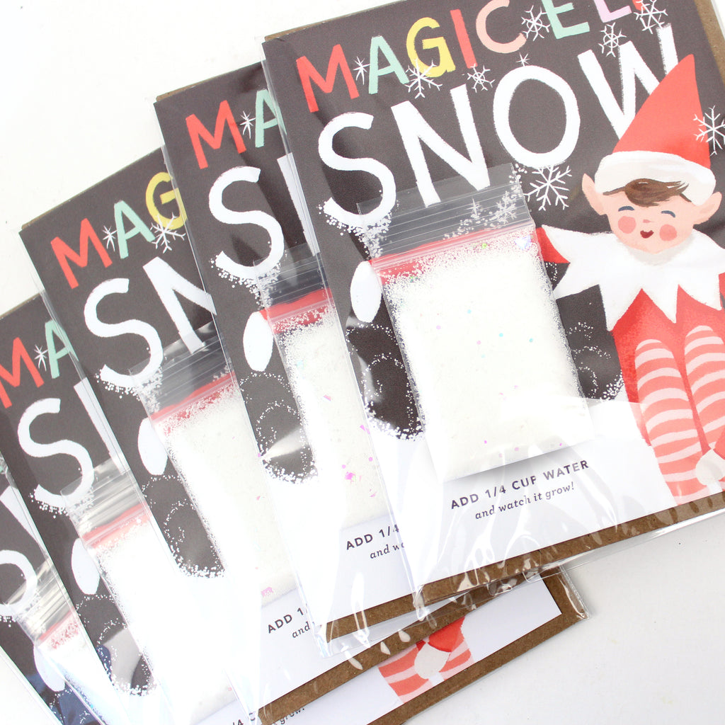 Magic Elf Snow Card