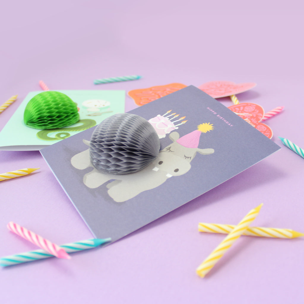 Pop-up Card - Hippo Birthday