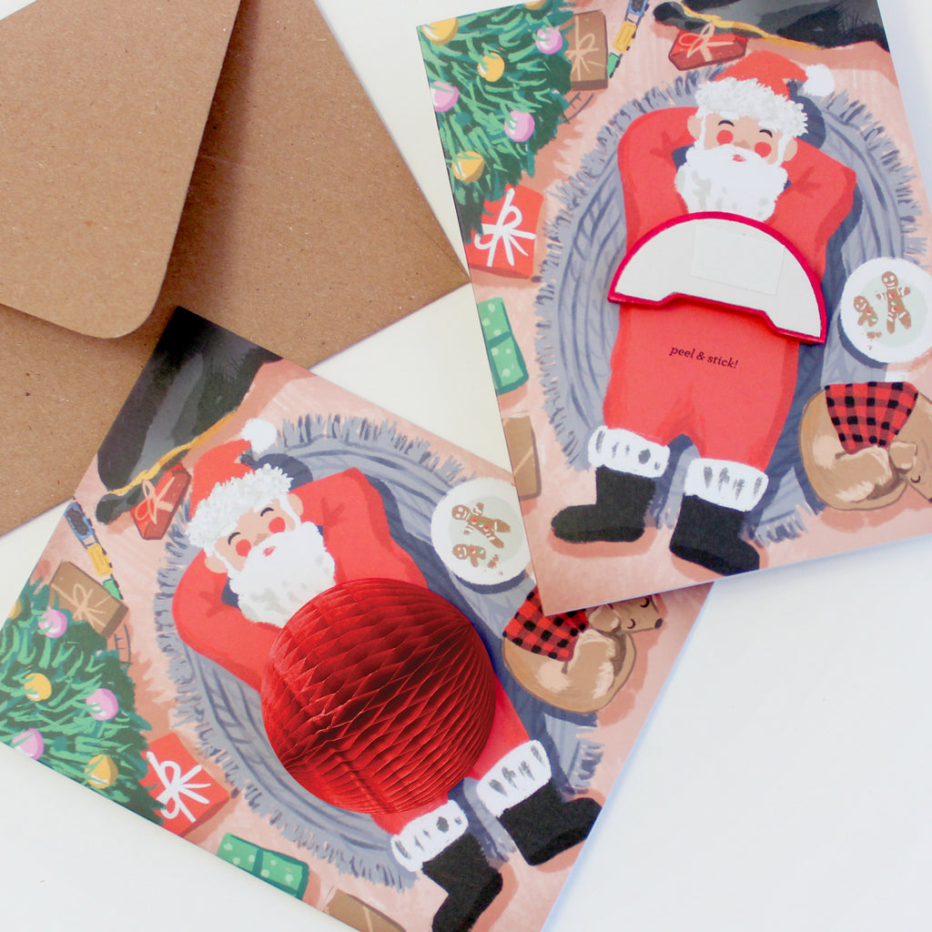 Pop-up Card - Cookie Break Santa