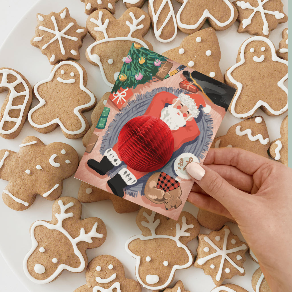 Pop-up Card - Cookie Break Santa