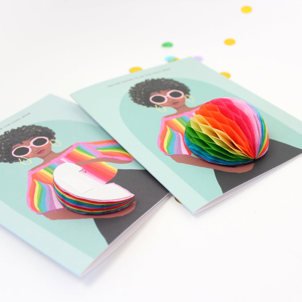 Pop-up Card - Black Cool Mom