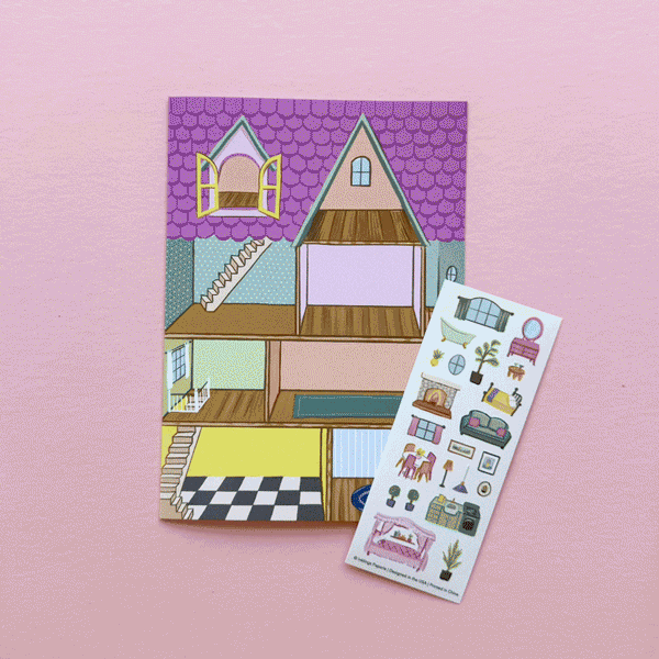 Sticker Scene Card - Dollhouse