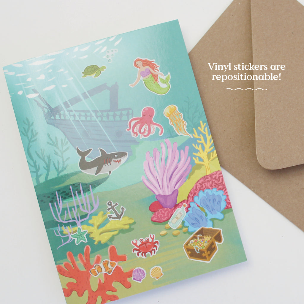 Sticker Scene Card - Under the Sea