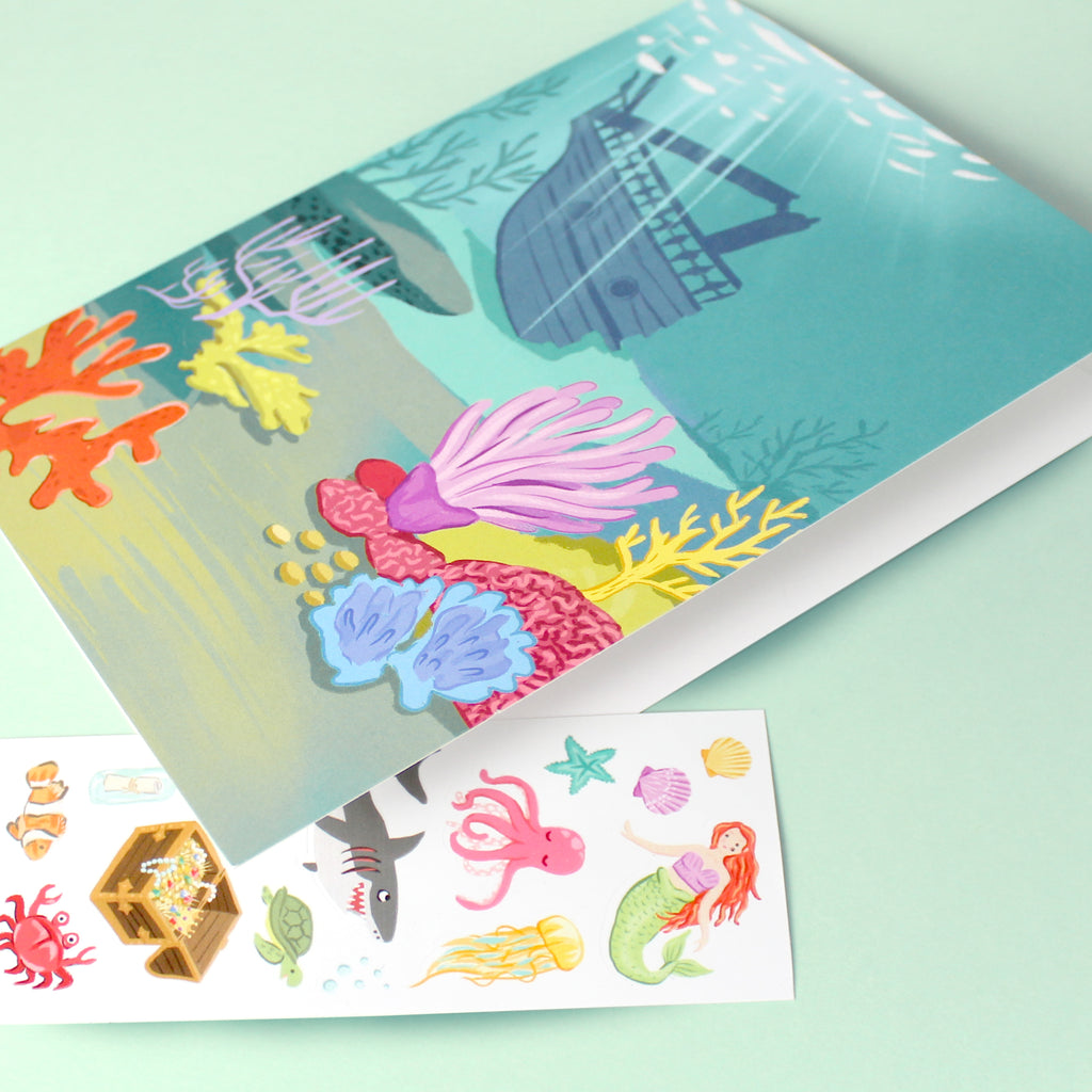 Under the Sea Sticker Scene Card