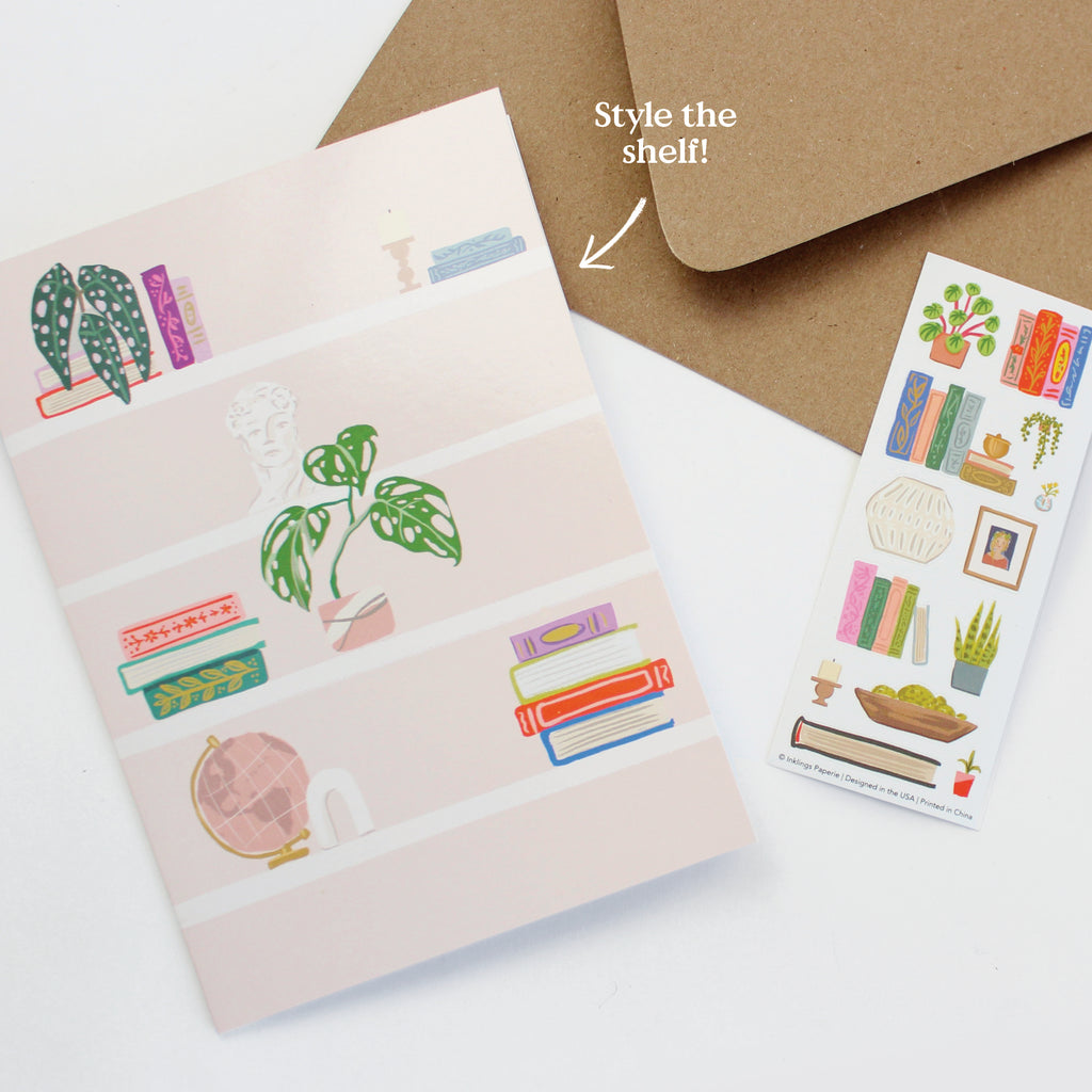 Sticker Scene Card - Shelfie