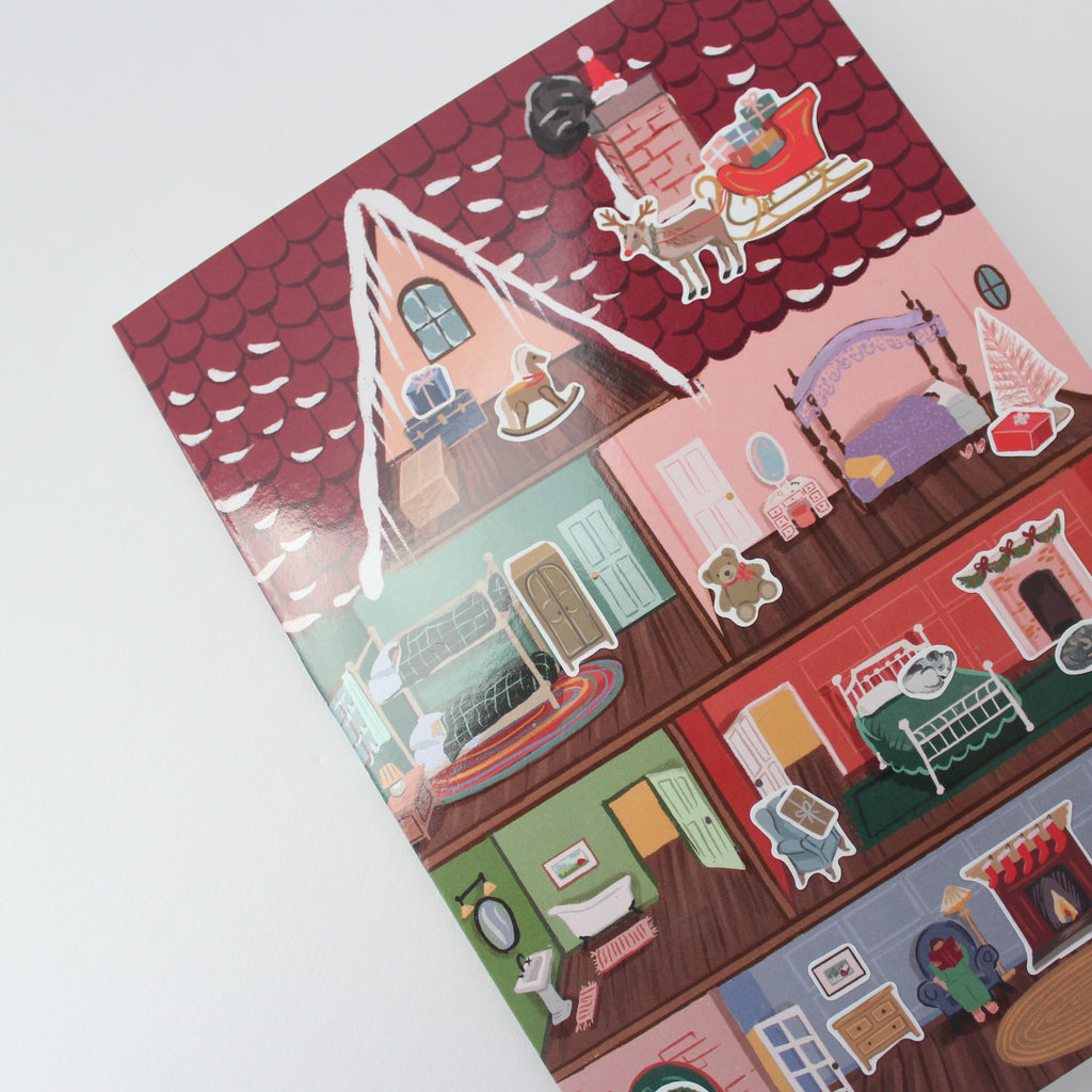 Sticker Scene Card - Holiday House