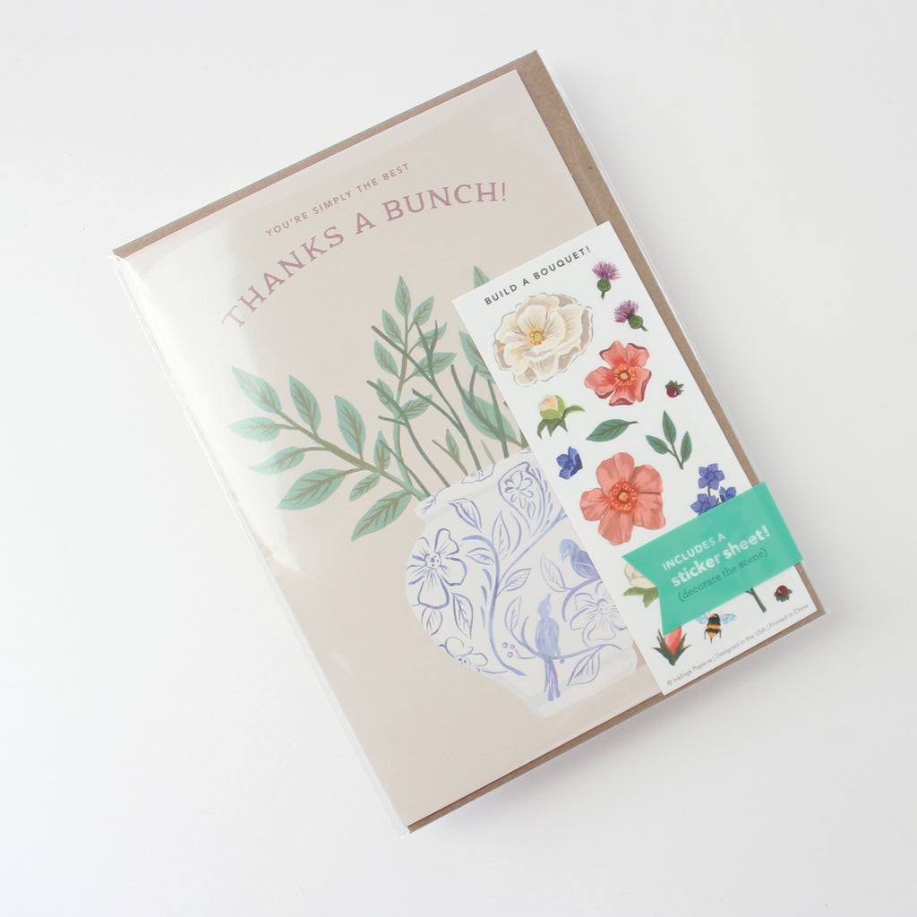 Sticker Scene Card - Thank You Bouquet