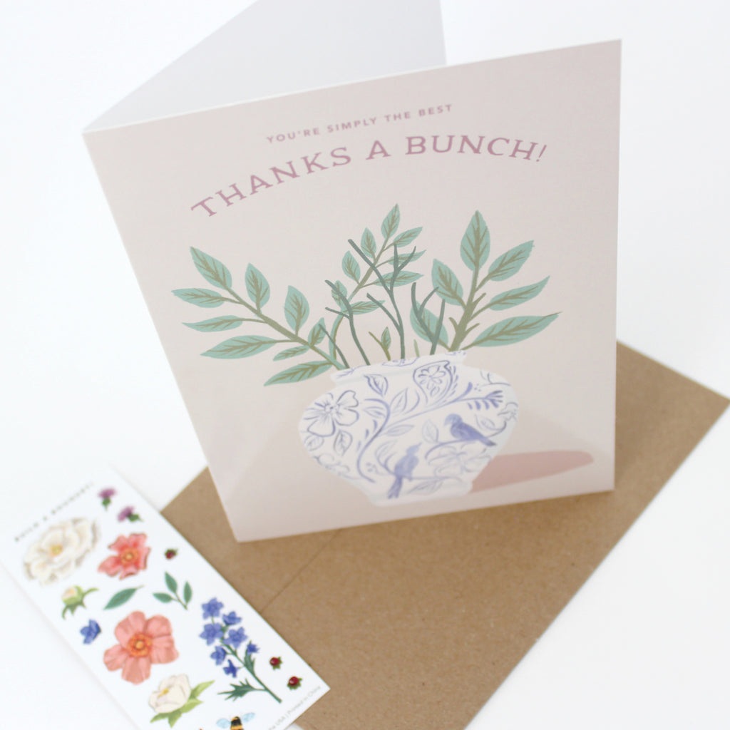Sticker Scene Card - Thank You Bouquet