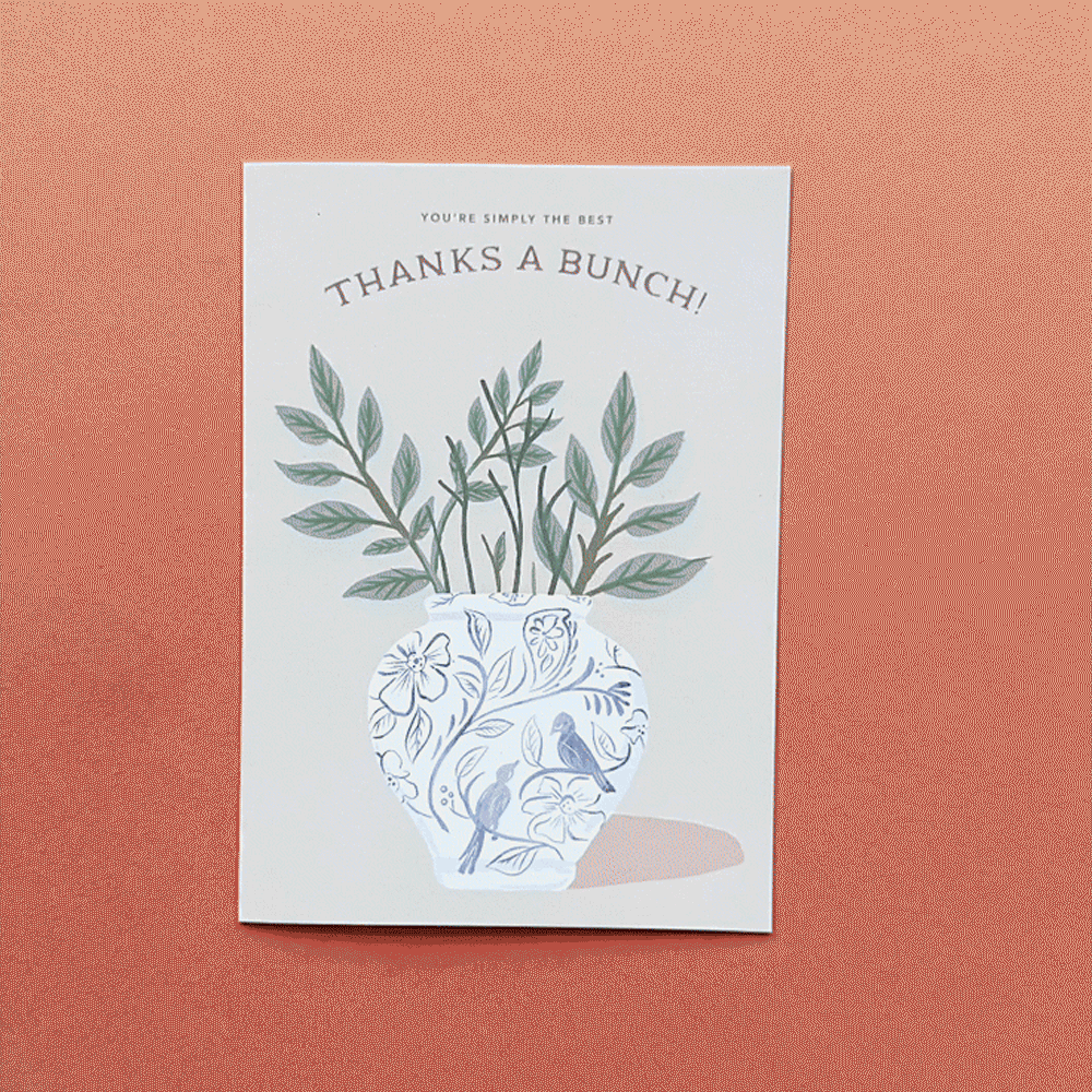 Sticker Scene Card - Thank You Bouquet