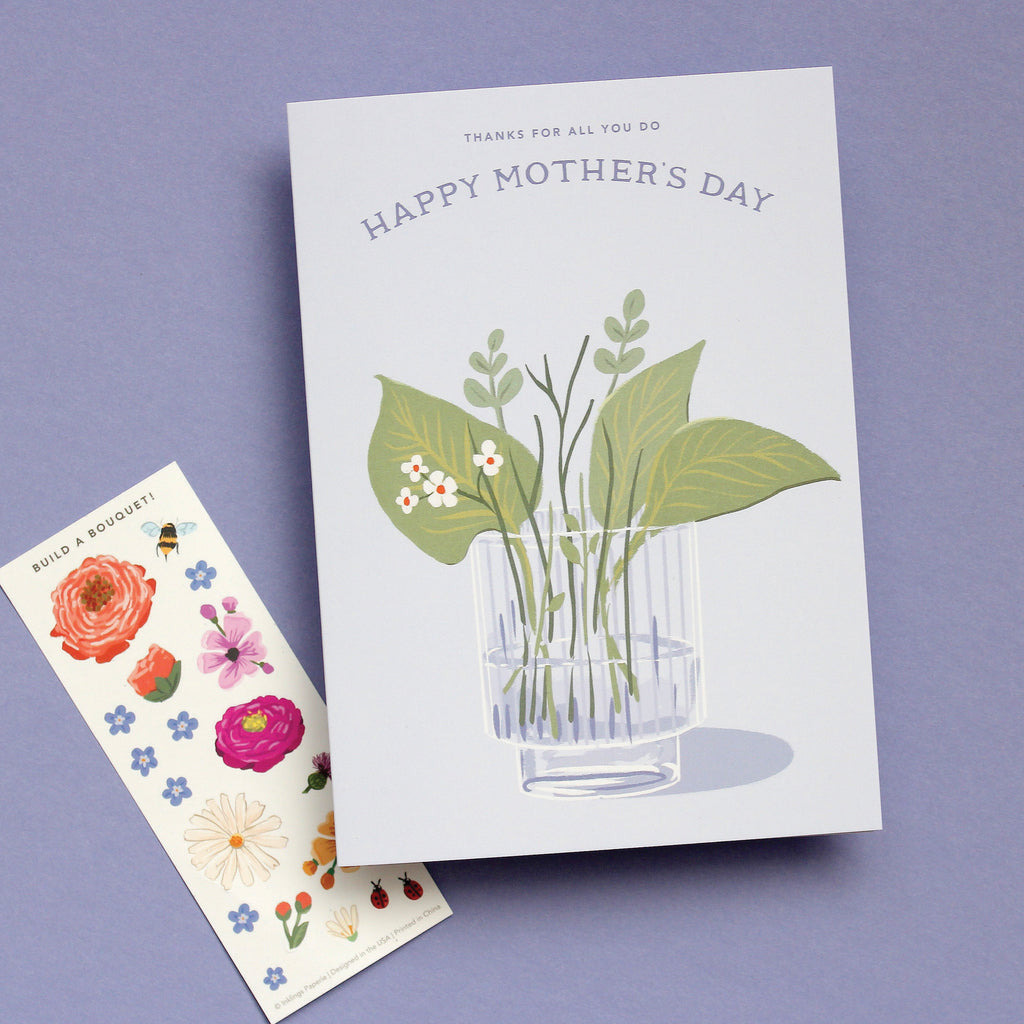 Sticker Scene Card - Mother's Day Bouquet